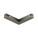 L-shaped electrical connector for the SHINE track, dark nickel