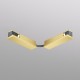 Electrical connector for the SHINE track, satin brass