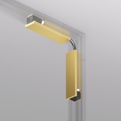 Electrical connector for the SHINE track, satin brass   