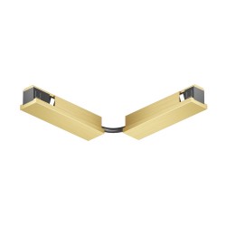 Electrical connector for the SHINE track, satin brass   
