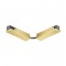 Electrical connector for the SHINE track, satin brass   