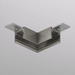 Corner element for the SHINE BASE track, dark nickel