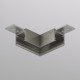 Corner element for the SHINE BASE track, dark nickel