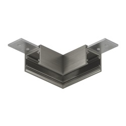 Corner element for the SHINE BASE track, dark nickel
