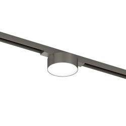 Magnetic track SHINE LED luminaire FLOW 6W, 360lm, 3000K, CRI90 dark nickel