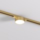 Magnetic track SHINE LED luminaire FLOW 6W, 360lm, 3000K, CRI90 satin brass Magnetic track SHINE LED luminaire FLOW 6W, 360lm, 3000K, CRI90 satin brass