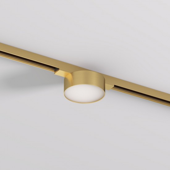 Magnetic track SHINE LED luminaire FLOW 6W, 360lm, 3000K, CRI90 satin brass Magnetic track SHINE LED luminaire FLOW 6W, 360lm, 3000K, CRI90 satin brass