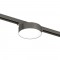 Magnetic track SHINE LED luminaire FLOW 8W, 550lm, 3000K, CRI90 dark nickel
