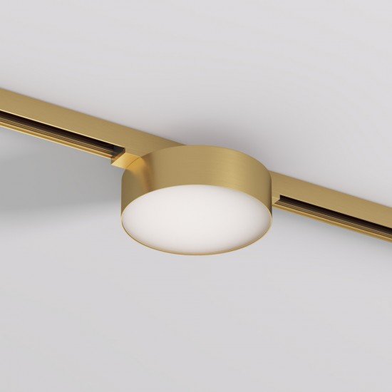 LED светильник для магнитного трека SHINE FLOW 8W, 550lm, 3000K, CRI90 сатиновая латунь LED светильник для магнитного трека SHINE FLOW 8W, 550lm, 3000K, CRI90 сатиновая латунь