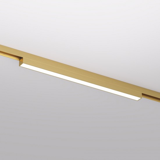 LED светильник для магнитного трека SHINE LINEAR 12W, 780lm, 3000K, CRI90 сатиновая латунь