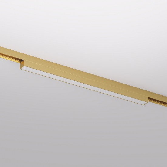 LED светильник для магнитного трека SHINE LINEAR 12W, 780lm, 3000K, CRI90 сатиновая латунь