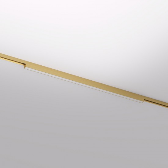 Magnetic track SHINE LED luminaire LINEAR 24W, 1600lm, 3000K, CRI90 satin brass Magnetic track SHINE LED luminaire LINEAR 24W, 1600lm, 3000K, CRI90 satin brass