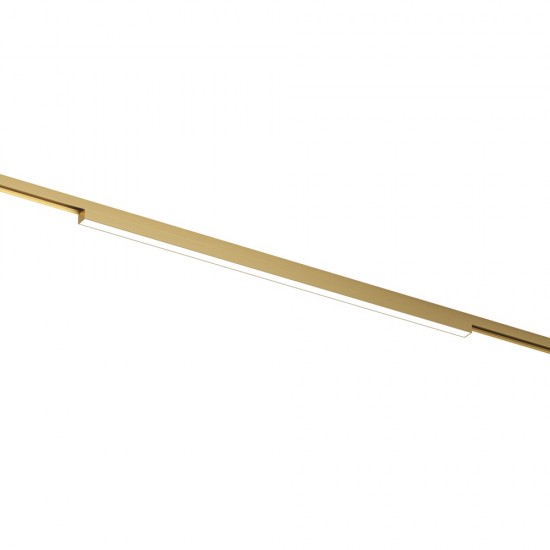 Magnetic track SHINE LED luminaire LINEAR 24W, 1600lm, 3000K, CRI90 satin brass Magnetic track SHINE LED luminaire LINEAR 24W, 1600lm, 3000K, CRI90 satin brass