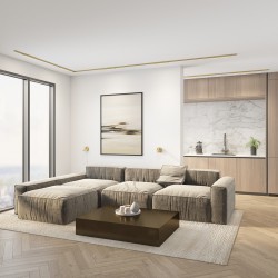 LED светильник для магнитного трека SHINE LINEAR 24W, 1600lm, 3000K, CRI90 сатиновая латунь