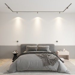 LED gaismeklis rotējošs magnētiskai sliedei SHINE SPOT 6W, 420lm, 3000K, CRI90 tumšs niķelis