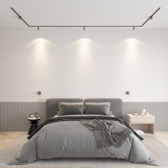 LED светильник поворотный для магнитного трека SHINE SPOT 6W, 420lm, 3000K, CRI90 темный никель LED светильник поворотный для магнитного трека SHINE SPOT 6W, 420lm, 3000K, CRI90 темный никель