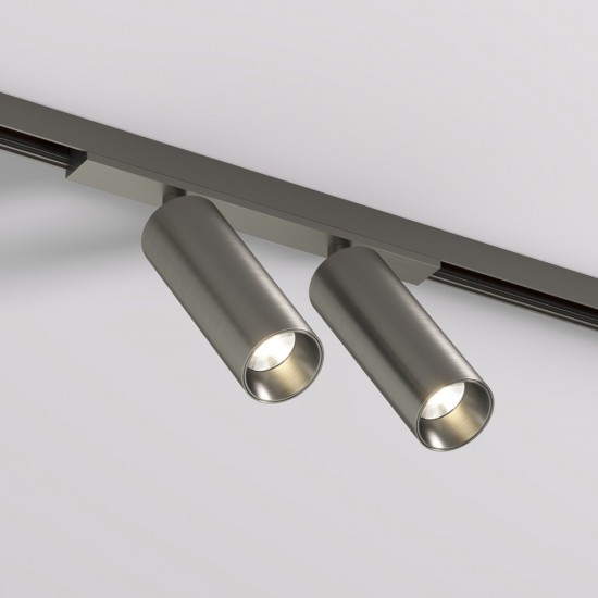 Magnetic track SHINE LED double rotatable luminaire SPOT 2x8W, 1100lm, 3000K, CRI90 dark nickel Magnetic track SHINE LED double rotatable luminaire SPOT 2x8W, 1100lm, 3000K, CRI90 dark nickel