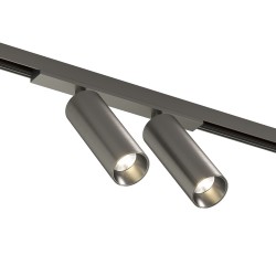 Magnetic track SHINE LED double rotatable luminaire SPOT 2x8W, 1100lm, 3000K, CRI90 dark nickel