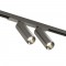 Magnetic track SHINE LED double rotatable luminaire SPOT 2x8W, 1100lm, 3000K, CRI90 dark nickel