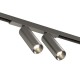 Magnetic track SHINE LED double rotatable luminaire SPOT 2x8W, 1100lm, 3000K, CRI90 dark nickel Magnetic track SHINE LED double rotatable luminaire SPOT 2x8W, 1100lm, 3000K, CRI90 dark nickel