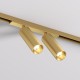 Magnetic track SHINE LED double rotatable luminaire SPOT 2x8W, 1100lm, 3000K, CRI90 satin brass Magnetic track SHINE LED double rotatable luminaire SPOT 2x8W, 1100lm, 3000K, CRI90 satin brass