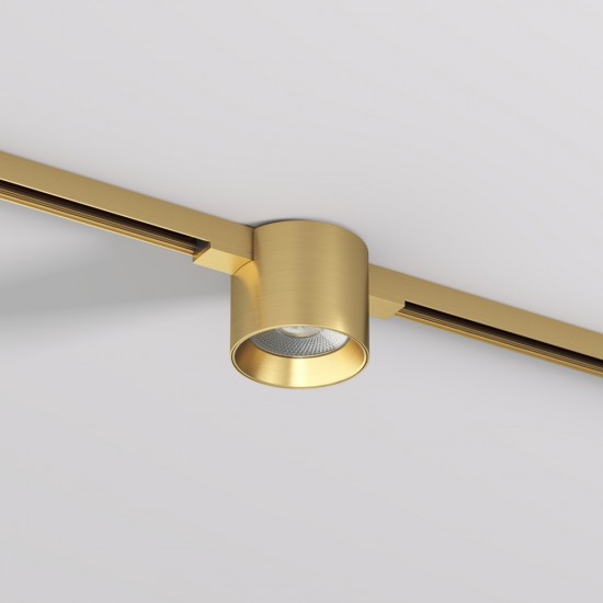 Magnetic track SHINE LED luminaire SPOT 8W, 630lm, 3000K, CRI90 satin brass Magnetic track SHINE LED luminaire SPOT 8W, 630lm, 3000K, CRI90 satin brass