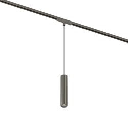 Magnetic track SHINE LED pendant luminaire SPOT 8W, 500lm, 3000K, CRI90 dark nickel