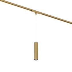 Magnetic track SHINE LED pendant luminaire SPOT 8W, 500lm, 3000K, CRI90 satin brass