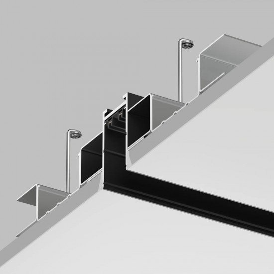 SMART-Einbauschiene, schwarz, 3m