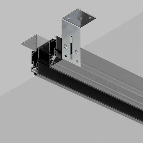 SMART Schiene zur Montage in Spanndecken, schwarz, 3m