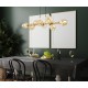 Italux pendant lamp 8xE27x40W, amber, Borgo PND-30843-8 GD+AMB Italux pendant lamp 8xE27x40W, amber, Borgo PND-30843-8 GD+AMB