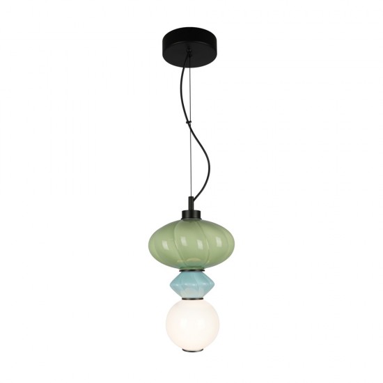 Italux pendant lamp LED, 8W, 3000K, 903lm, multicolor, Tordi PND-94721-1A-MLTI