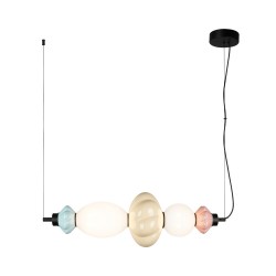 Italux pendant lamp LED, 18W, 3000K, 2208lm, multicolor, Tordi PND-94721-2A-MLTI