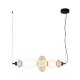 Italux pendant lamp LED, 18W, 3000K, 2208lm, multicolor, Tordi PND-94721-2A-MLTI