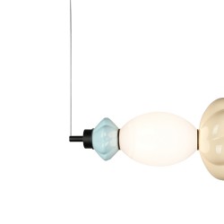 Italux pendant lamp LED, 18W, 3000K, 2208lm, multicolor, Tordi PND-94721-2A-MLTI