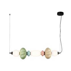 Italux pendant lamp LED, 24W, 3000K, 2835lm, multicolor, Tordi PND-94721-3A-MLTI