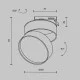 Maytoni light for 1-phase traks, LED 18W, 3000K, TR007-1-18W3K-B Maytoni light for 1-phase traks, LED 18W, 3000K, TR007-1-18W3K-B