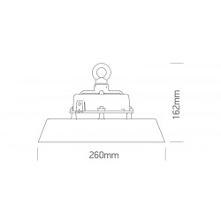 ONE LIGHT light fixture High-Bay 150W 4000K 22500lm IP65 DALI, 63150NL/C