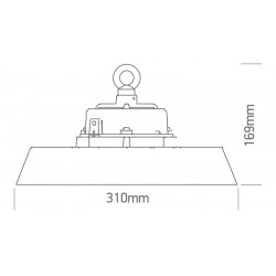 ONE LIGHT light fixture High-Bay 150W 4000K 22500lm IP65 DALI, 63150NL/C