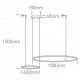 ONE LIGHT Pendelleuchte, rund mit 2 Ringen 65W, LED, dimmbar, schwarz 63150A/B/W ONE LIGHT Pendelleuchte, rund mit 2 Ringen 65W, LED, dimmbar, schwarz 63150A/B/W