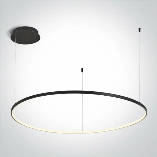 ONE LIGHT piekaramais gaismeklis, apaļš 48W, LED, dimmējams, melns 63150BW ONE LIGHT piekaramais gaismeklis, apaļš 48W, LED, dimmējams, melns 63150BW