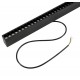 BEMKO linear LED luminaire LORIEN 30W, 4000K, black, 3300lm, UGR19 52° with suspensions 1m