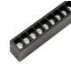 BEMKO linear LED luminaire LORIEN 30W, 4000K, black, 3300lm, UGR19 52° with suspensions 1m