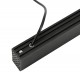BEMKO linear LED luminaire LORIEN 30W, 4000K, black, 3300lm, UGR19 52° with suspensions 1m