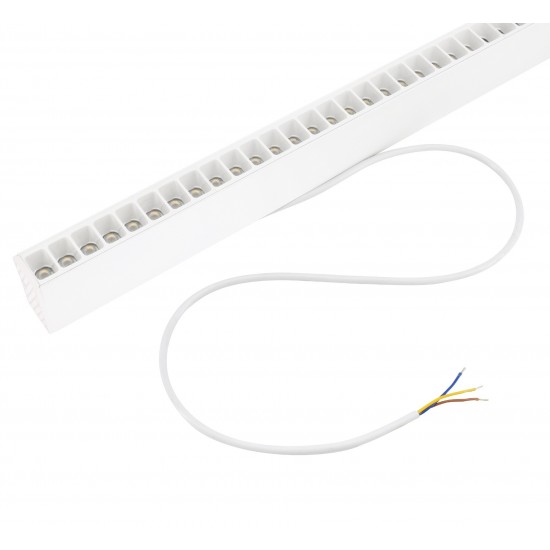 BEMKO linear LED luminaire LORIEN 30W, 4000K, white, 3600lm, UGR19 52° with suspensions 1m