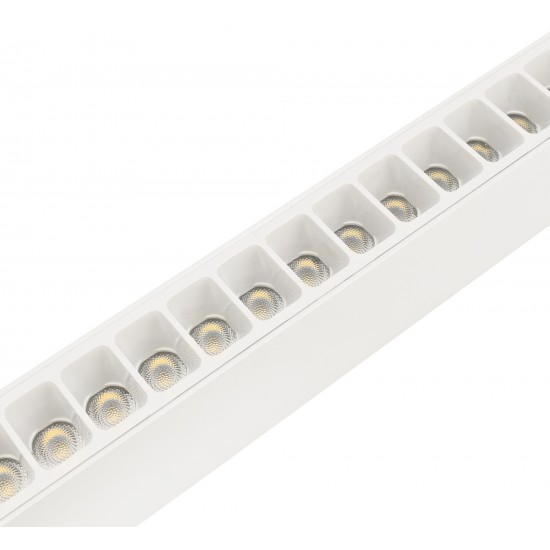 BEMKO linear LED luminaire LORIEN 30W, 4000K, white, 3600lm, UGR19 52° with suspensions 1m