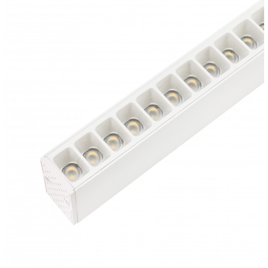 BEMKO linear LED luminaire LORIEN 30W, 4000K, white, 3600lm, UGR19 52° with suspensions 1m