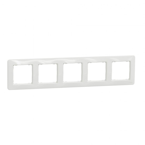 Frame 5-gang white, SEDNA Design