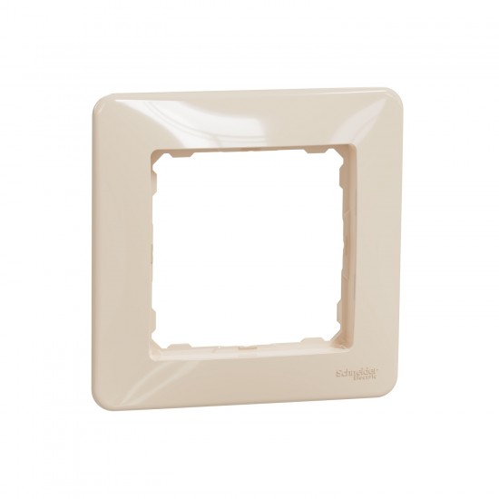 Frame 1-gang beige SEDNA Design