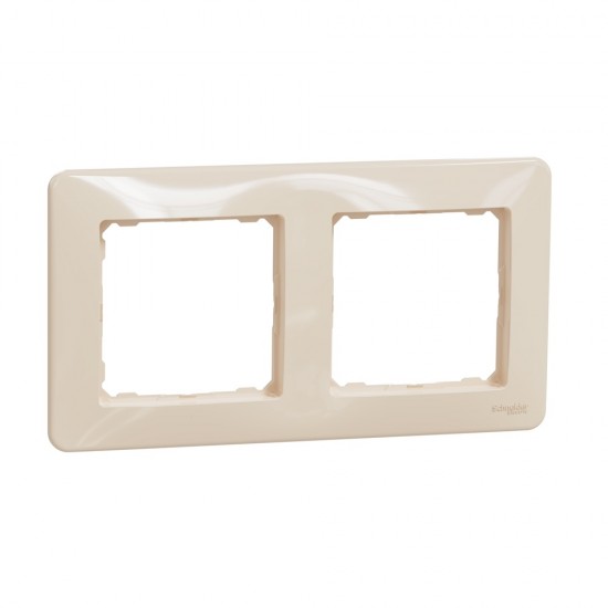 Frame 2-gang beige SEDNA Design